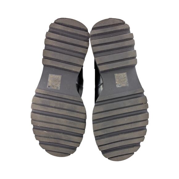 NWOT! NO DOUBT! BLACK VEGAN LEATHER & ELASTIC SKINTIGHT MILITARY BOOTS! SZ 10M - Picture 10 of 10